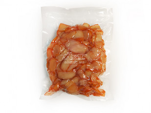 Горбуша стейк: Осьминог (ломтики из филе кальмара)