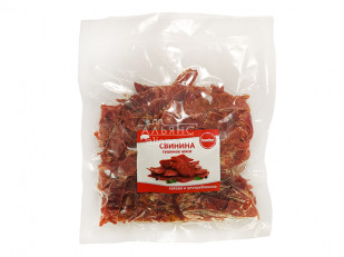 Кнуты  Салями Пикантные 50 гр: Свинина вяленая (строганина)