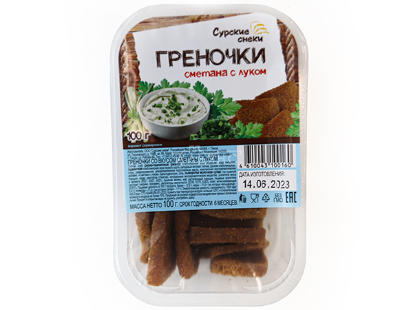 Сурские гренки Сметана с луком (100 гр) в Ставрополе