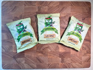 Кукурузные шарики со вкусом краба: Горох жареный со вкусом ВАСАБИ 