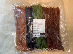 Деревенские гренки со вкусом Сметаны и Лука (Сурские): Кальмар паутинка 